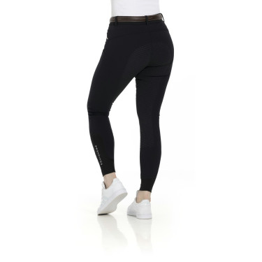 Calça Equithème Gizel com fundo de silicone Preto Calça Equithème Gizel com fundo de silicone Preto