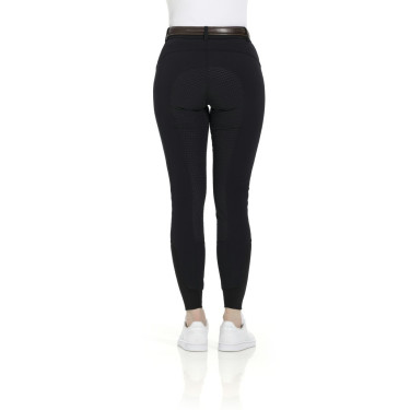 Calça Equithème Gizel com fundo de silicone Preto Calça Equithème Gizel com fundo de silicone Preto