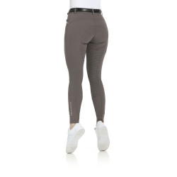 Calça Equithème Gizel com fundo de silicone  Cinzento-acastanhado Castanho