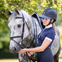 Capacete Charles Owen SP8 Plus Microcamurça Azul-marinho