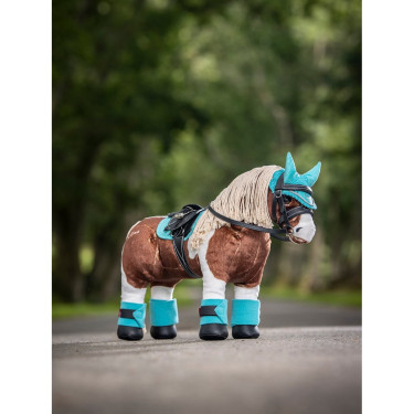 Touca anti-moscas para brinquedo Mini Pônei LeMieux Azul Touca anti-moscas para brinquedo Mini Pônei LeMieux Azul