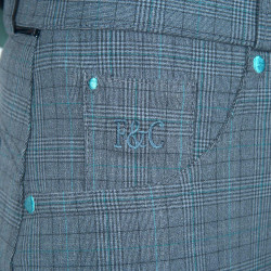 Damenreithose Flags & Cup Checks Cinzento