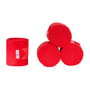 Bandagens de polo Finn-Tack Vermelho