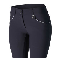 Calça de cintura alta com grip de silicone Aubrey Horze feminina Azul-marinho escuro Calça de cintura alta com grip de silicone Aubrey Horze feminina Azul-marinho escuro