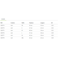 Mini-chaps ClassisStrectch Covalliero Noir