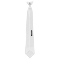 Gravata Trevira Equithème favo de mel com clipe Branco Gravata Trevira Equithème favo de mel com clipe Branco