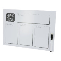 Placa de ração com marcador Hippotonic Nenhuma Branco