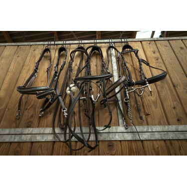 Suporte para cabeçadas Hippotonic 6 lugares, com ganchos Suporte para cabeçadas Hippotonic 6 lugares, com ganchos