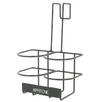 Suporte para garrafas Hippotonic com ganchos Preto