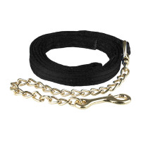 Longe em tecido forrado com corrente simples Finn-Tack Preto Longe em tecido forrado com corrente simples Finn-Tack Preto
