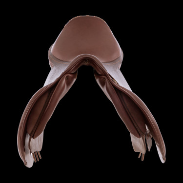 Selle d'obstacle en cuir Acavallo Veneziano Noir