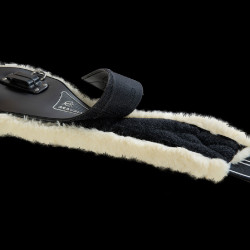 Cilindro peitoral Acavallo Gel & Pvc Forro removível em lã Preto