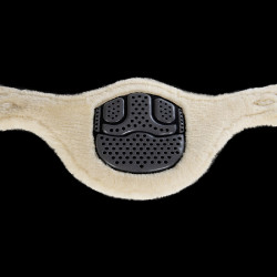 Cilindro peitoral Acavallo Gel & Pvc Forro removível em lã Preto