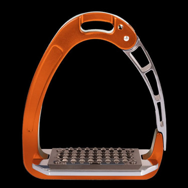 Estribos de alumínio Acavallo Arena Aluplus Laranja