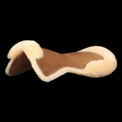 Amortecedor misto Close Contact Acavallo Classic com lã integral Marrom / natural Castanho