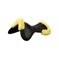 Amortecedor Acavallo Close Contact Classic Gel com memória de forma e lã de carneiro Marrom / natural Castanho Amortecedor Acavallo Close Contact Classic Gel com memória de forma e lã de carneiro Marrom / natural Castanho