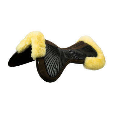 Amortecedor Acavallo Close Contact Classic Gel com memória de forma e lã de carneiro Marrom / natural Castanho