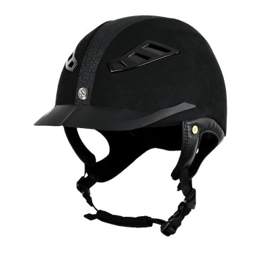 Capacete Back on Track® EQ3 Lynx Microfibra/Strass Capacete Back on Track® EQ3 Lynx Microfibra/Strass