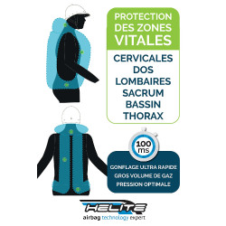 Colete Airbag Helite Zip'in 2 Colete Airbag Helite Zip'in 2