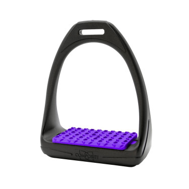 Estribos Compositi Soft Reflex Preto / roxo Estribos Compositi Soft Reflex Preto / roxo