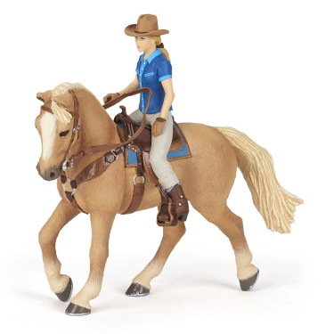 Cavalo western e sua amazona Papo Cavalo western e sua amazona Papo