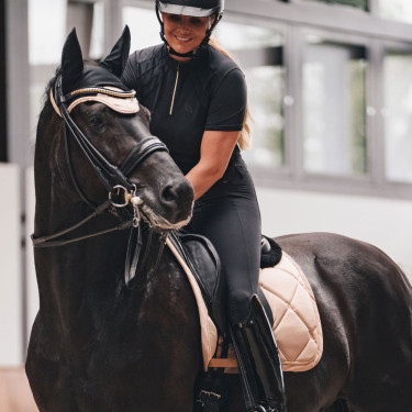 Almofada de Selim Dressage Night Collection Back On Track Champanhe Bege