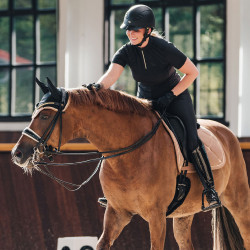 Almofada de Selim Dressage Night Collection Back On Track Nougat Castanho