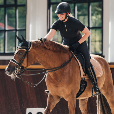 Almofada de Selim Dressage Night Collection Back On Track Nougat Castanho