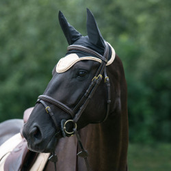 Touca para cavalo Night Collection Back On Track Champanhe Bege