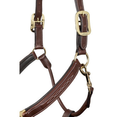 Caveção de couro costurado LeMieux Castanho