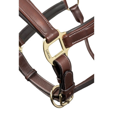 Caveção de couro costurado LeMieux Castanho