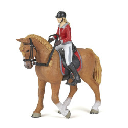 Cavalo de passeio e sua amazona Papo
