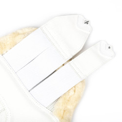 Guarnições fechadas de lã LeMieux Edge Mesh Branco Guarnições fechadas de lã LeMieux Edge Mesh Branco