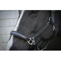 Caveira de couro Pénélope Point Sellier Preto