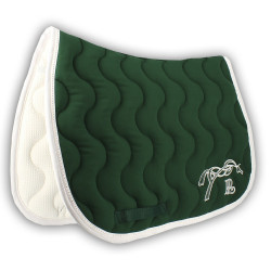 Almofada de sela Pénélope Classique Verde floresta / branco
