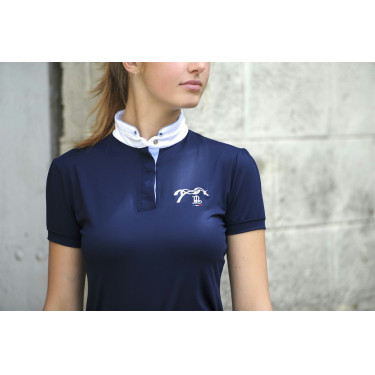 Polo de competição Pénélope Madrid de mangas curtas Polo de competição Pénélope Madrid de mangas curtas