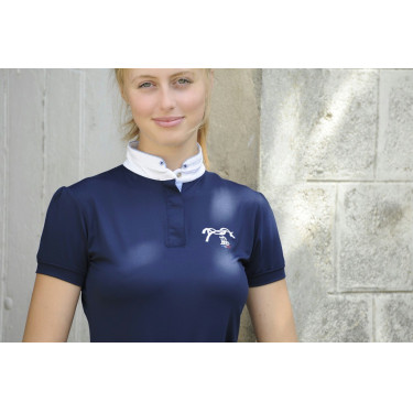 Polo de competição Pénélope Madrid de mangas curtas Polo de competição Pénélope Madrid de mangas curtas
