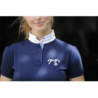 Polo de competição Pénélope Madrid de mangas curtas Polo de competição Pénélope Madrid de mangas curtas