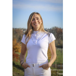 Polo de competição Pénélope Veneza Branco / taupe Polo de competição Pénélope Veneza Branco / taupe