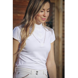 Polo de competição Pénélope Veneza Branco / taupe Polo de competição Pénélope Veneza Branco / taupe