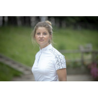 Polo Pénélope Anais Manga curta Branco Polo Pénélope Anais Manga curta Branco