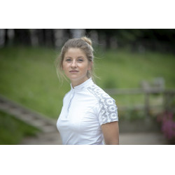 Polo Pénélope Anais Manga curta Branco