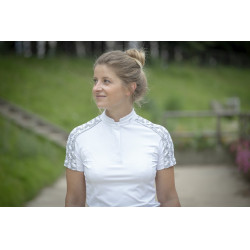 Polo Pénélope Anais Manga curta Branco