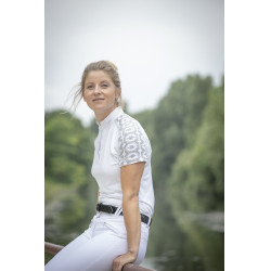 Polo Pénélope Anais Manga curta Branco