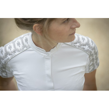 Polo Pénélope Anais Manga curta Branco