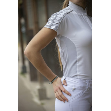 Polo Pénélope Anais Manga curta Branco