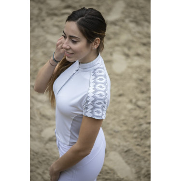 Polo Pénélope Anais Manga curta Branco