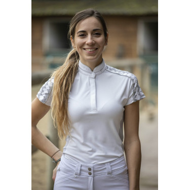 Polo Pénélope Anais Manga curta Branco