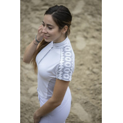 Polo Pénélope Anais Manga curta Branco