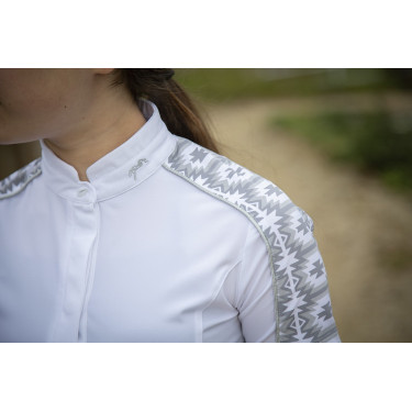 Polo Pénélope Anais Manga curta Branco